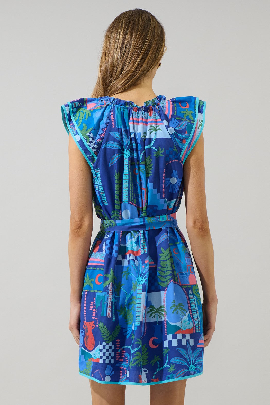 The Punta Alta Olera Ruffle Mini Dress is all you need for a perfect day look