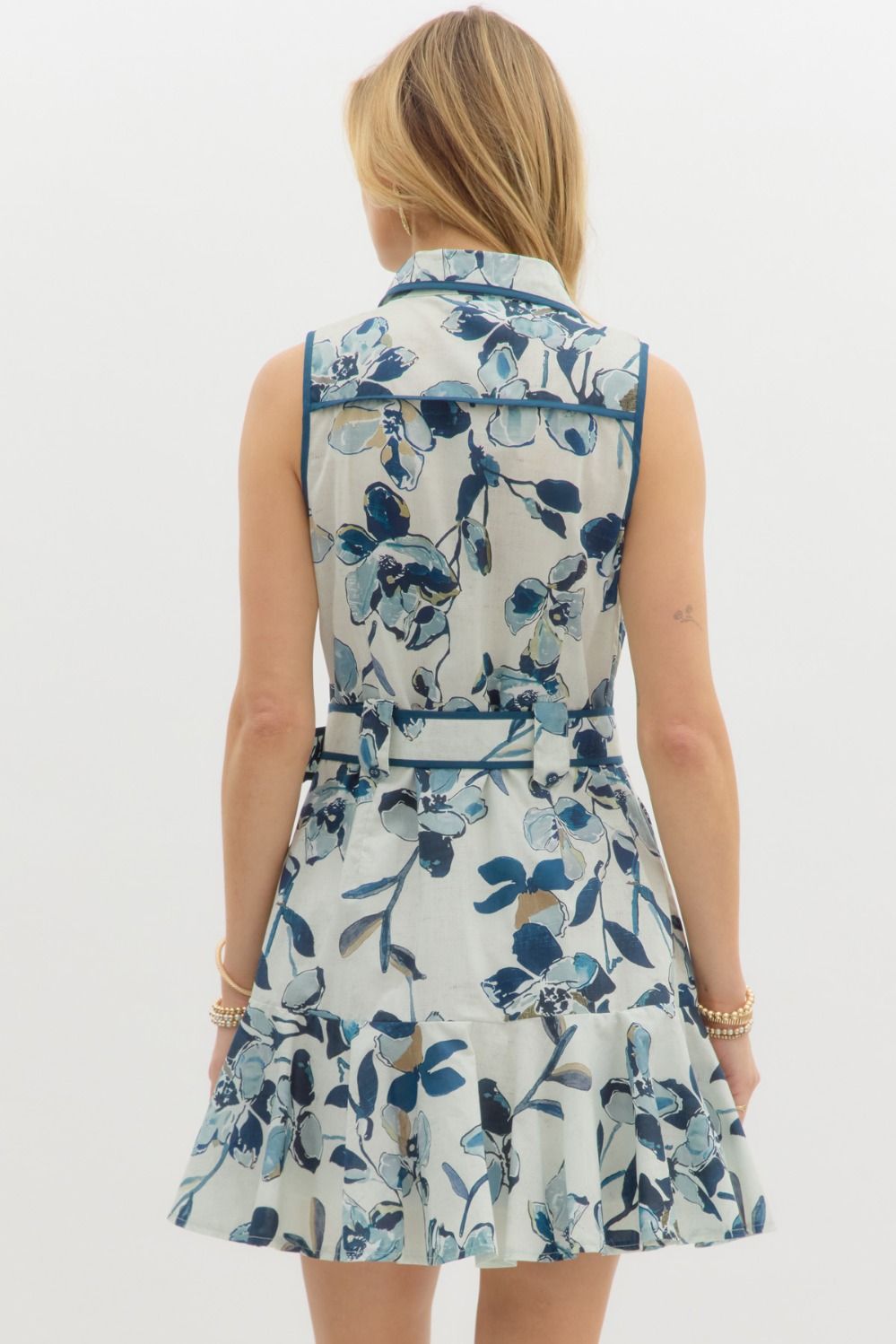 Violet Floral Mini Dress