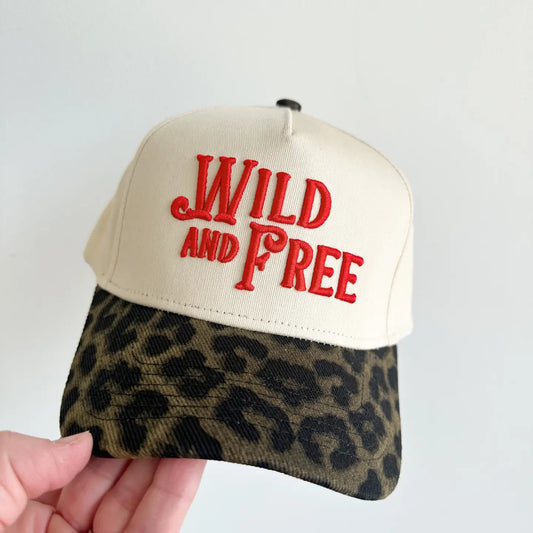 Wild and Free Vintage Cheetah Trucker Hat