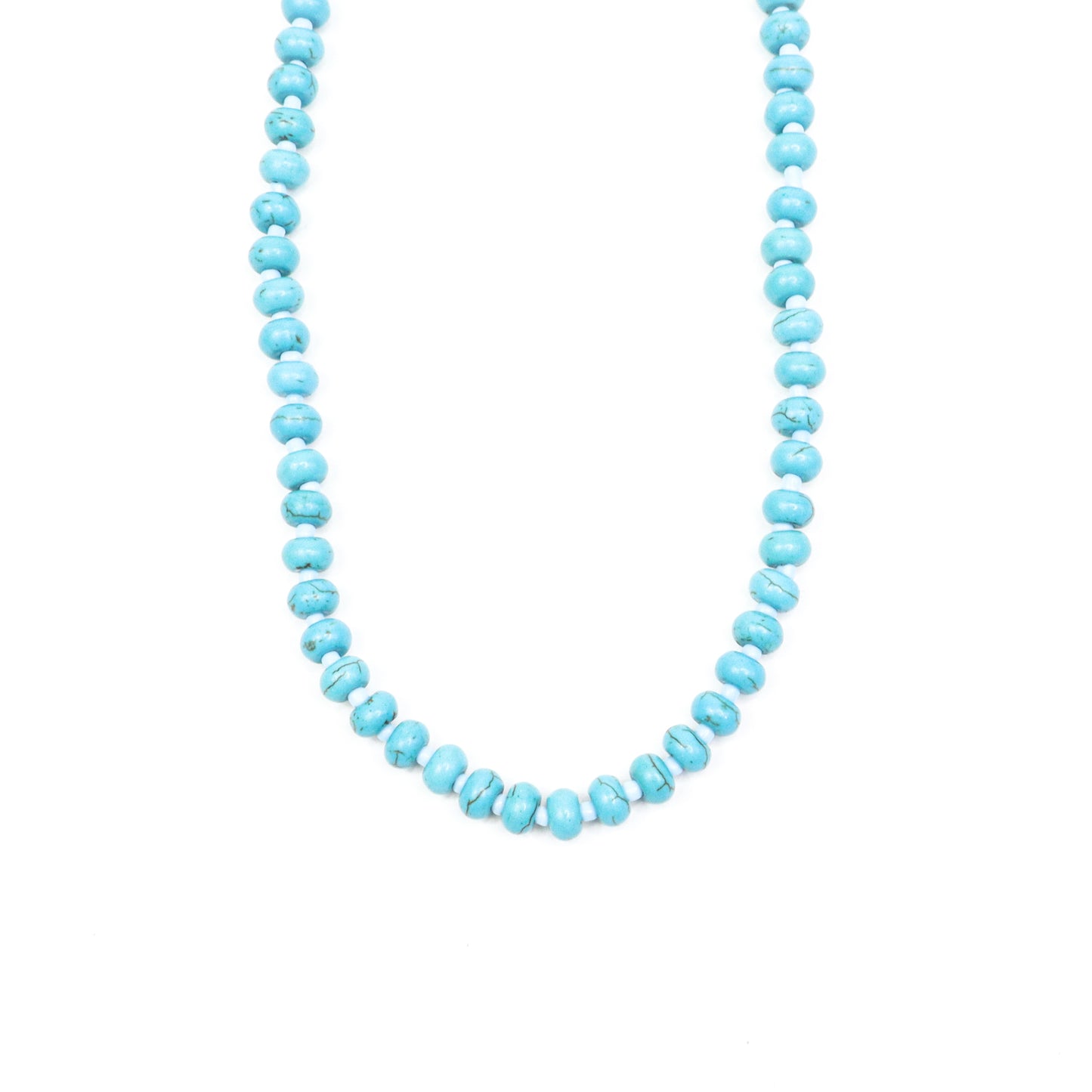 Your new favorite beaded necklace strand—bold, colorful, and made to shine solo or stacked. Turquoise