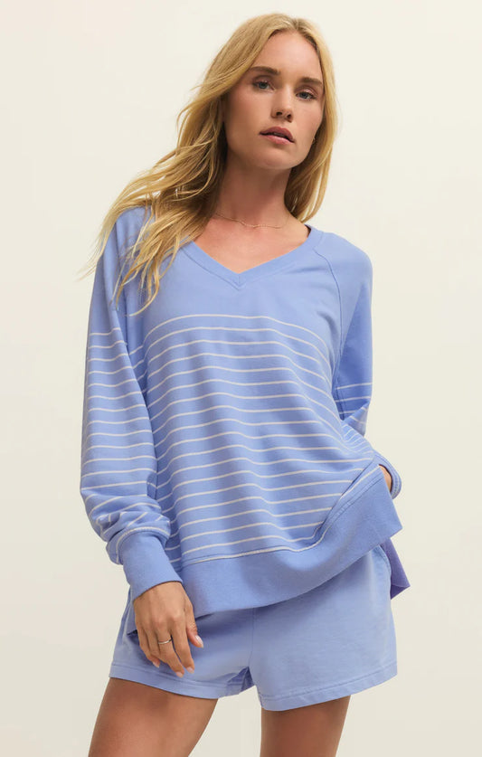 Z Supply Weekender Stripe V Neck