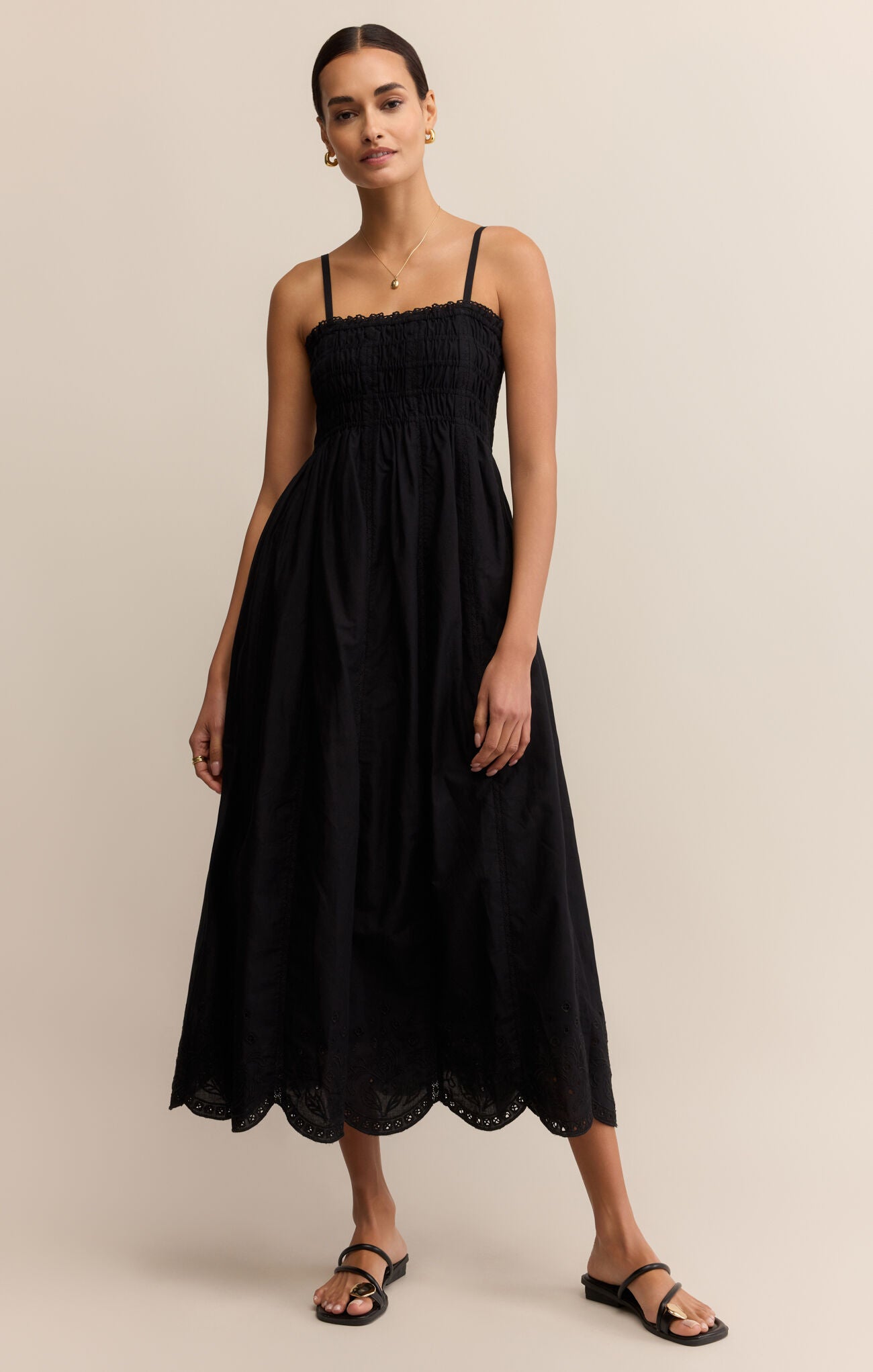 Z Supply Dani Embroidered Midi Dress Z Supply Dani Embroidered Midi Dress