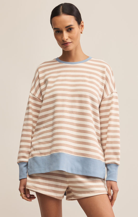 Z Supply Layer Up Stripe Sweatshirt