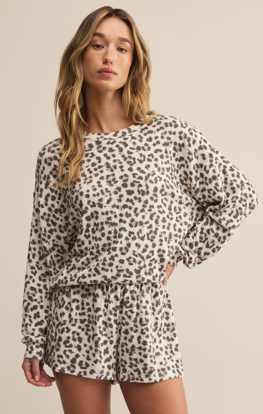 Z Supply Luxe Leopard Top