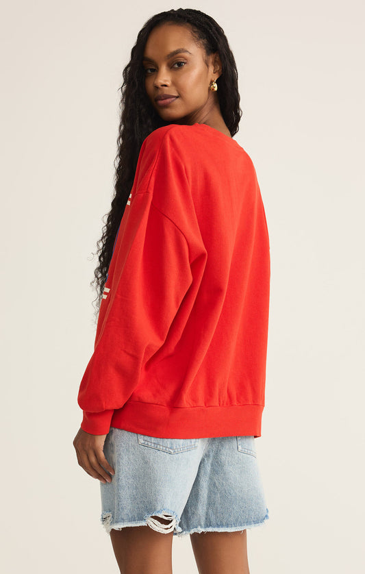 Z Supply USA Sunday Sweatshirt back