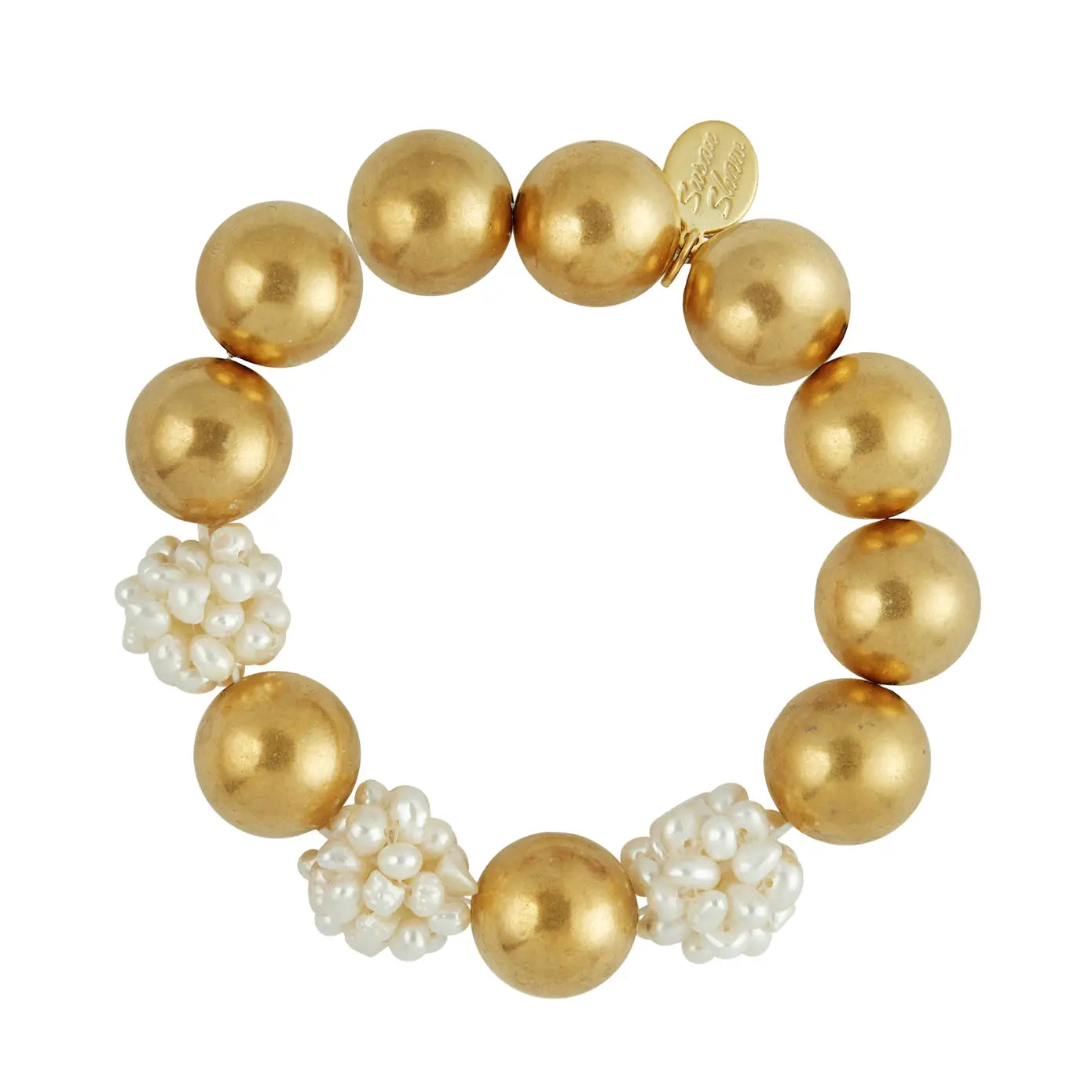 Pearl Cluster Stretch Bracelet