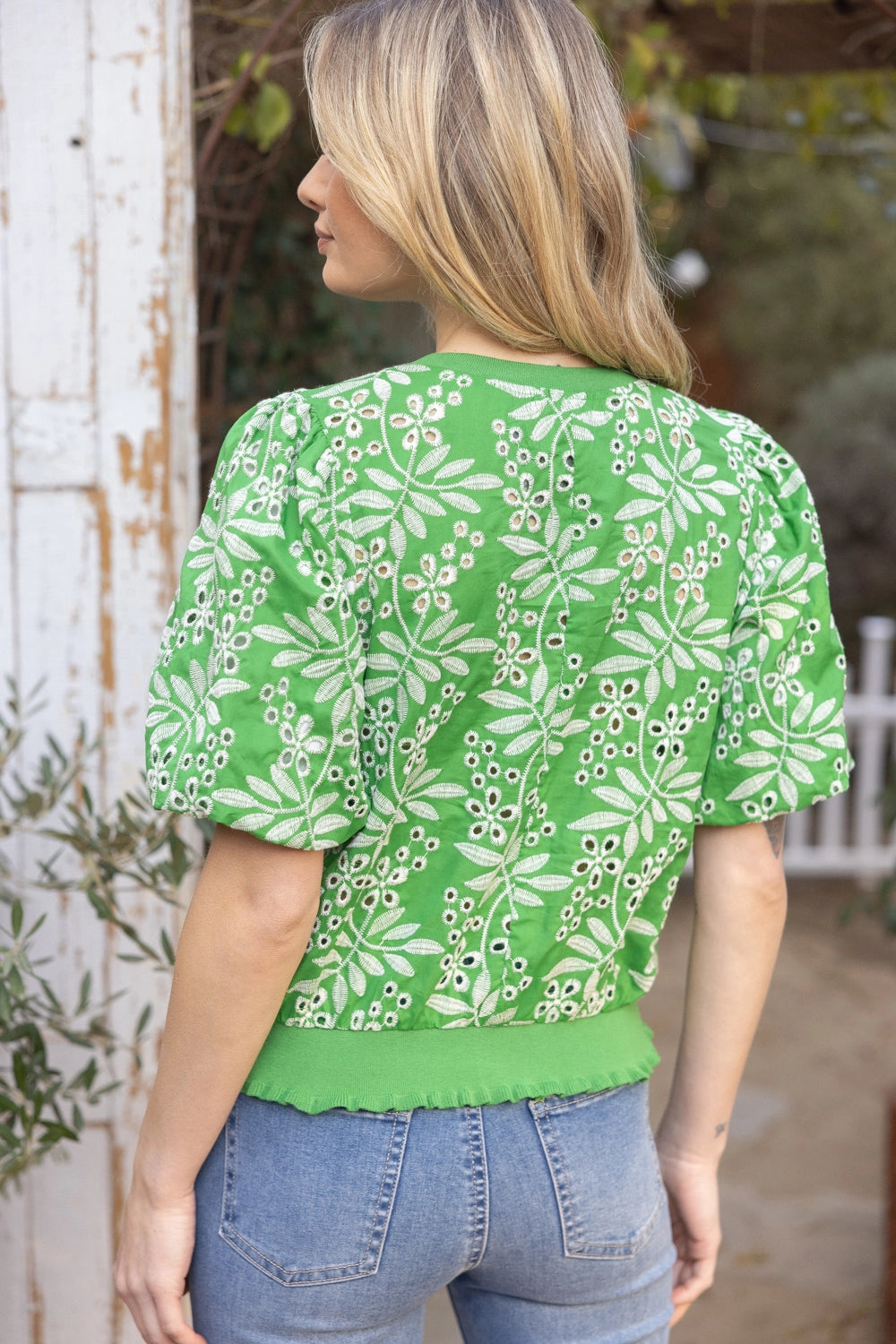 Aria Eyelet Top