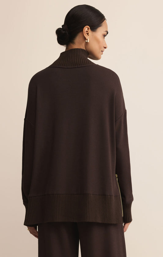 Z Supply Sable Rib Sweatshirt