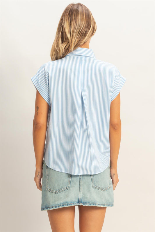 Melissa Button-up Striped Shirt