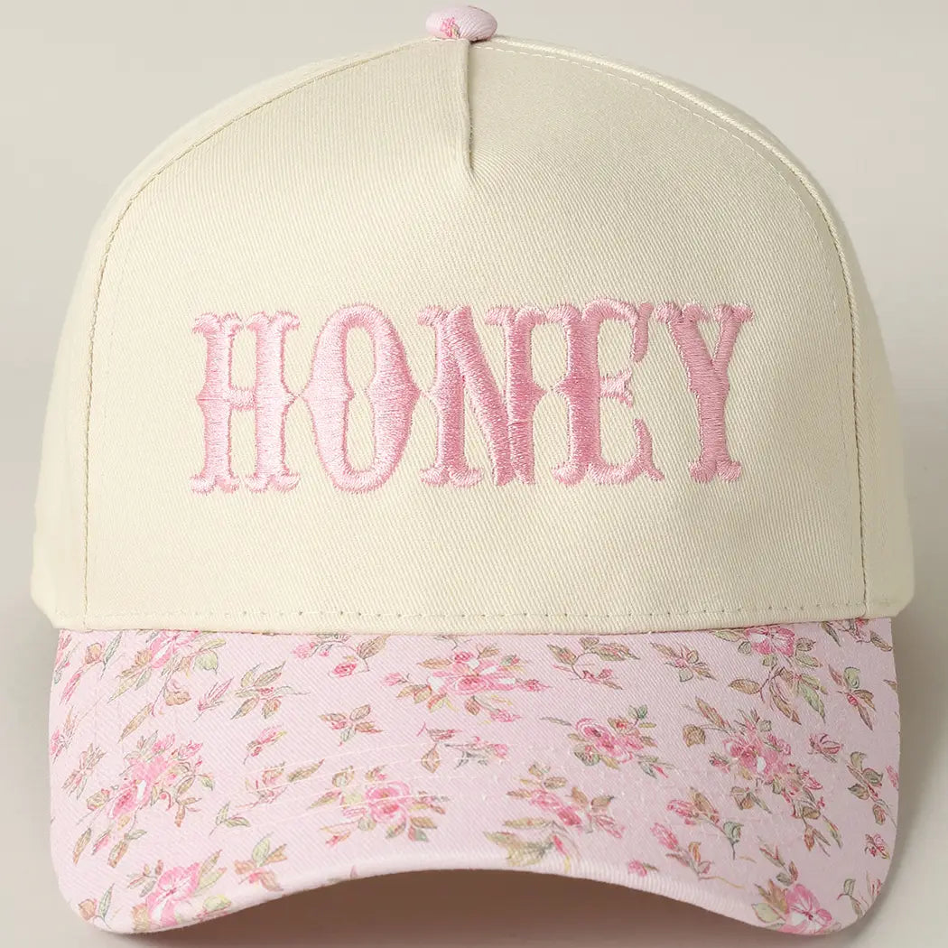 Honey Bloom Floral Trucker Hat