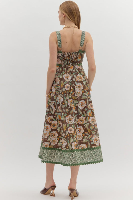 Caroline Floral Print Dress