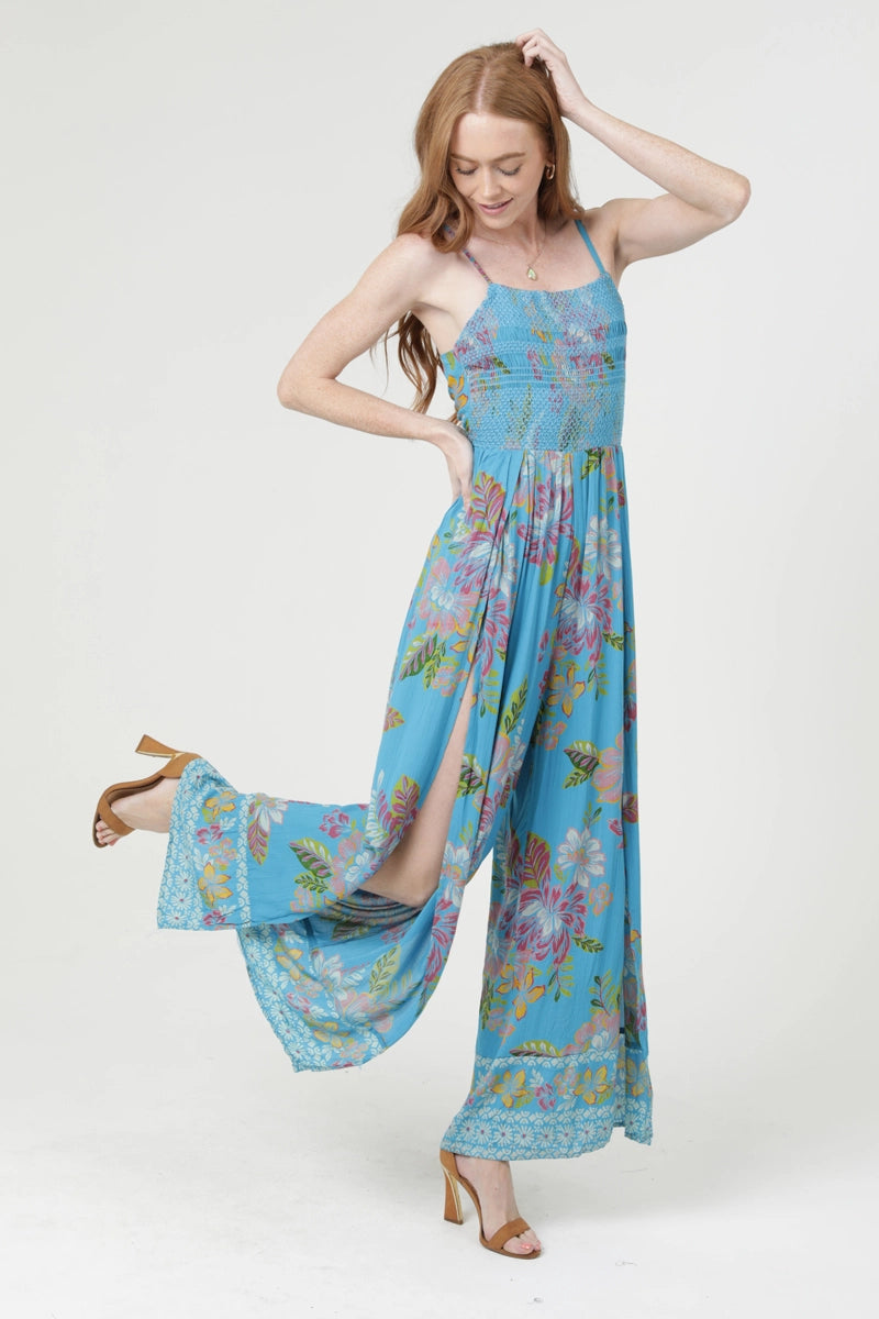 The Tessa Floral Wrap Jumpsuit