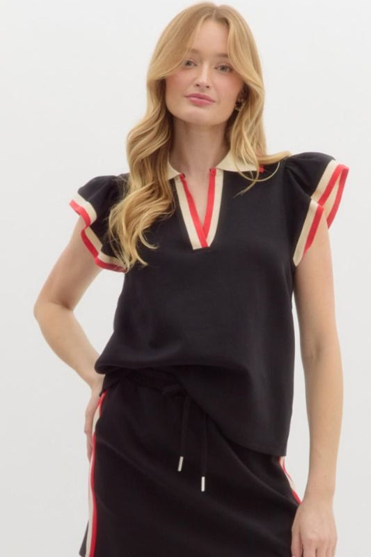 Liana Flutter Sleeve Top