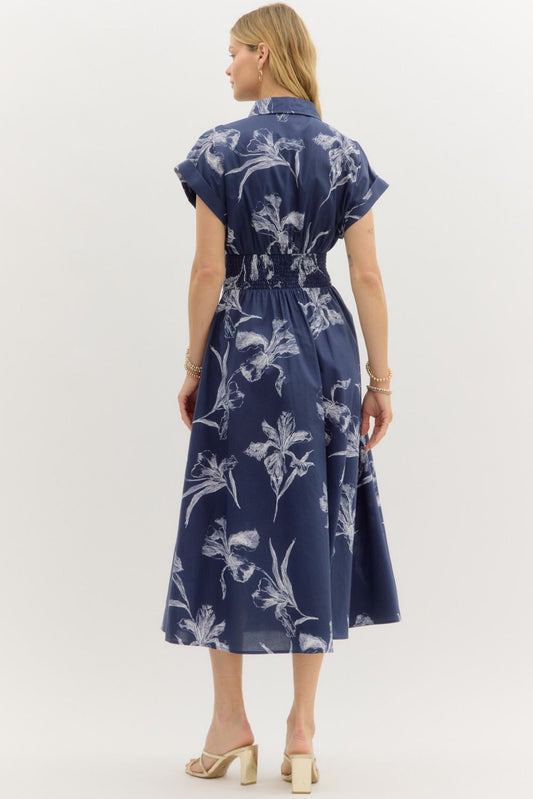 Dahlia Pleated Midi Dress