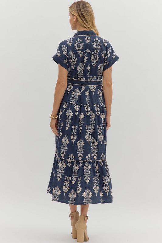 Althea Botanical Midi Dress