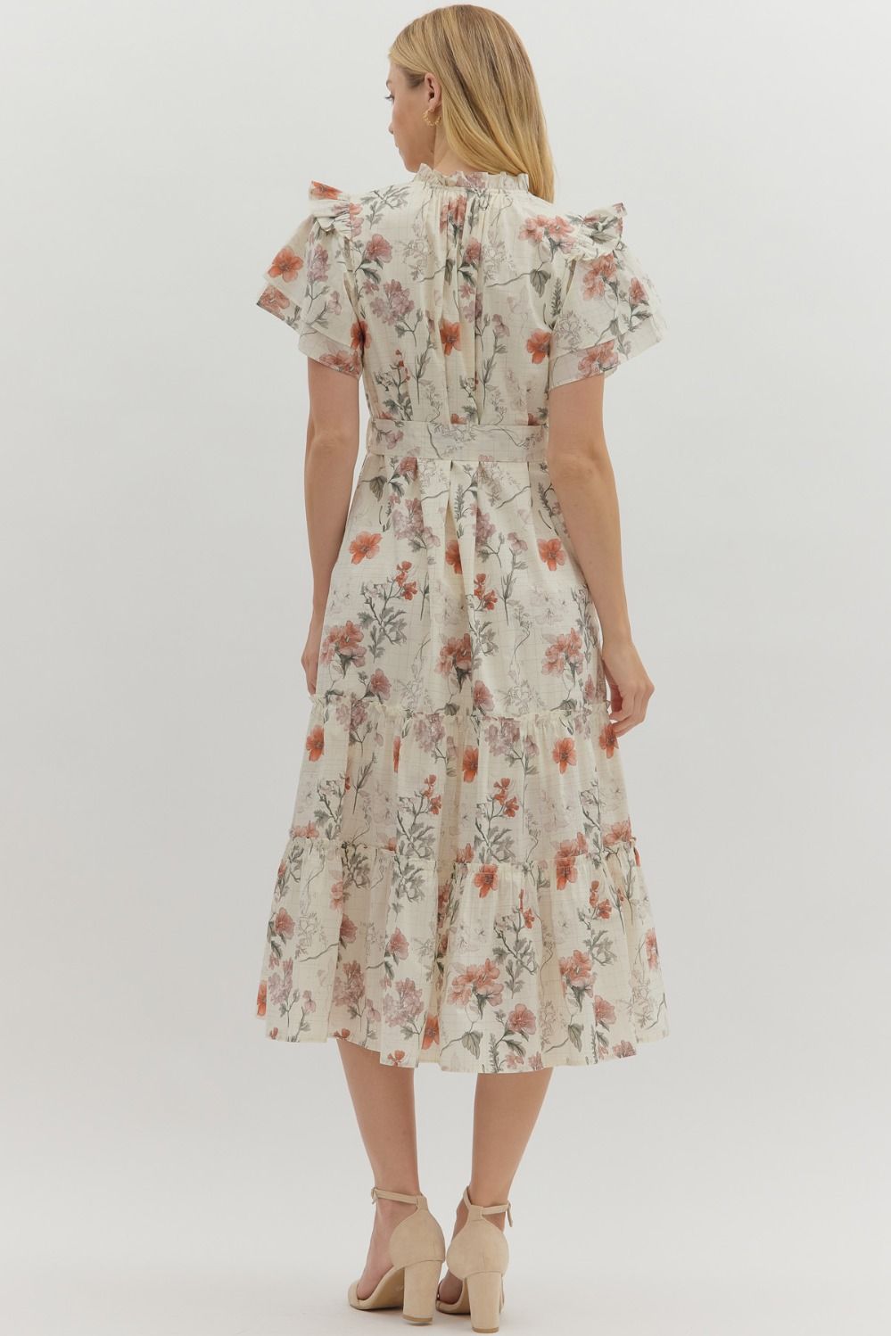 Barlow Floral Midi Dress