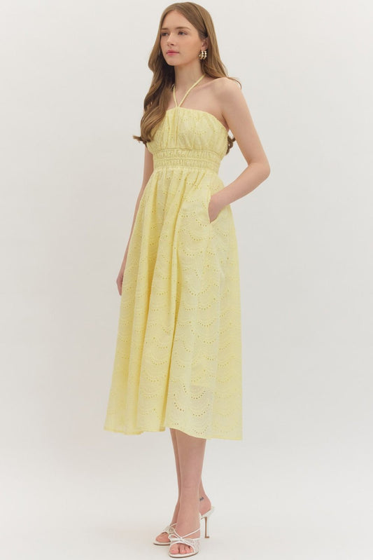 The Sienna Halter Midi Dress