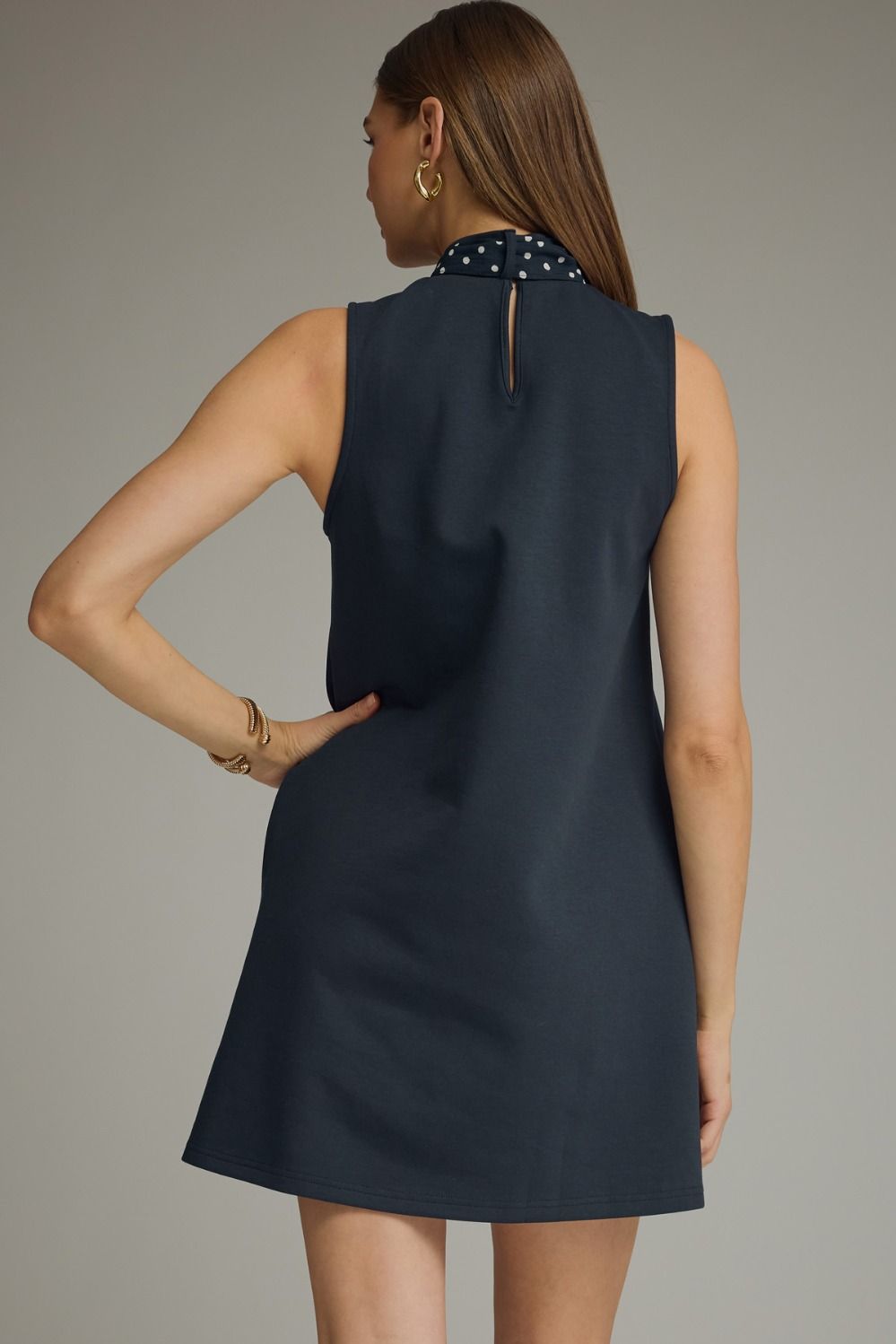 Paige Scarf-Tie Mini Dress