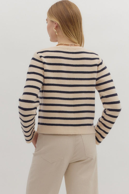 Marlo Stripe Cardigan