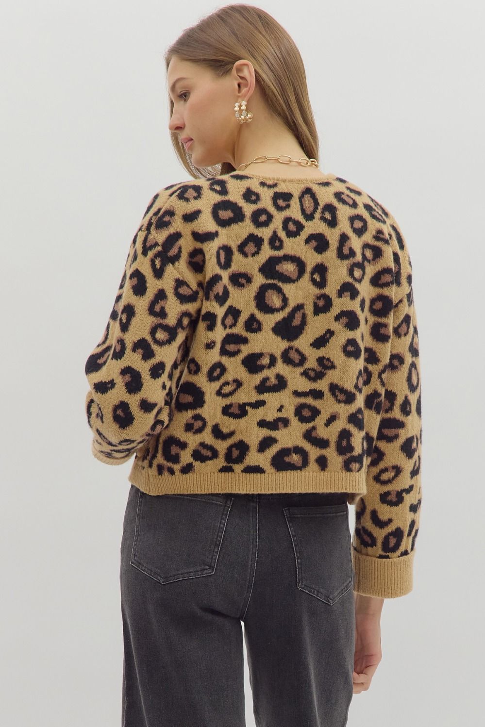 Verity Animal Knit Cardigan