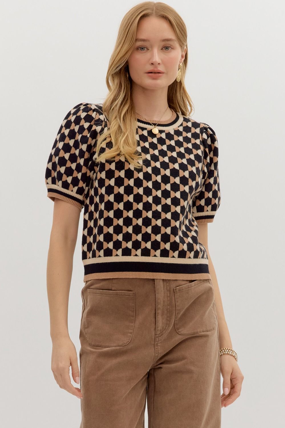 Laurel Abstract Sweater Top