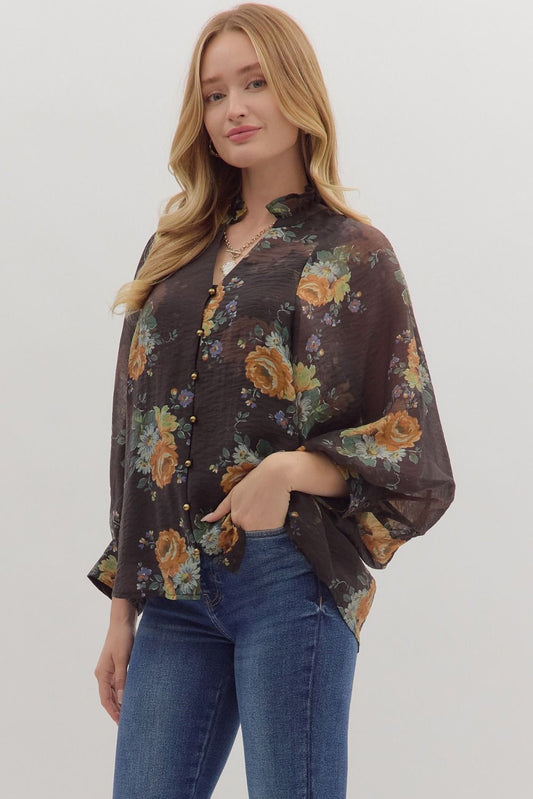 The Lillian Floral Blouse