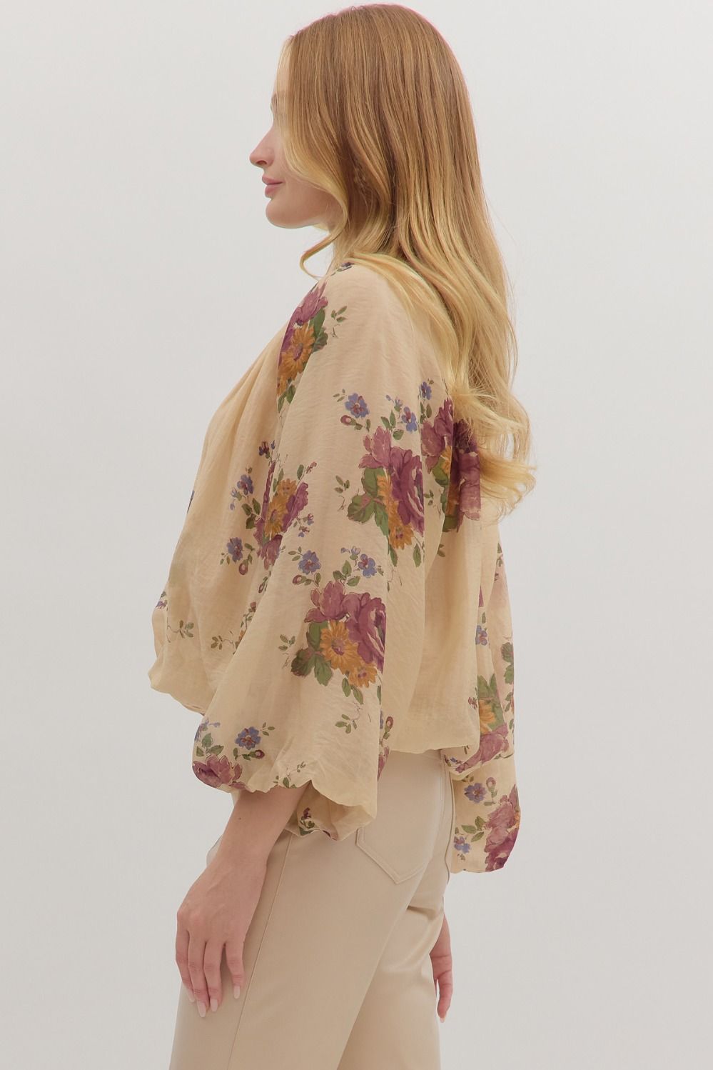 The Esmé Floral Shirred Blouse