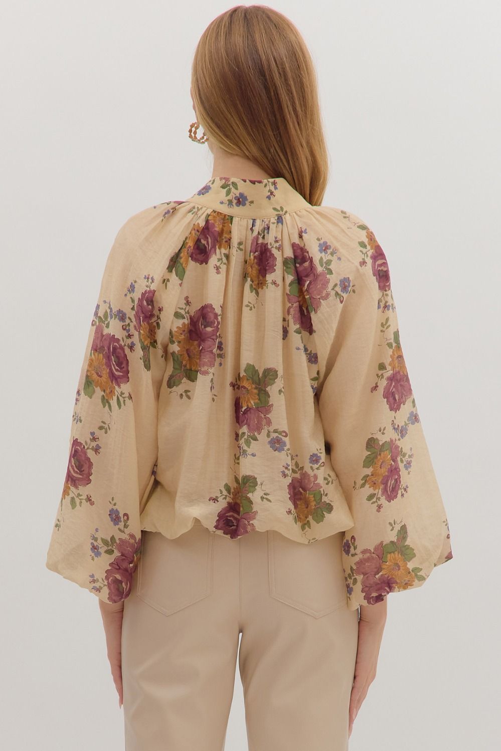 The Esmé Floral Shirred Blouse