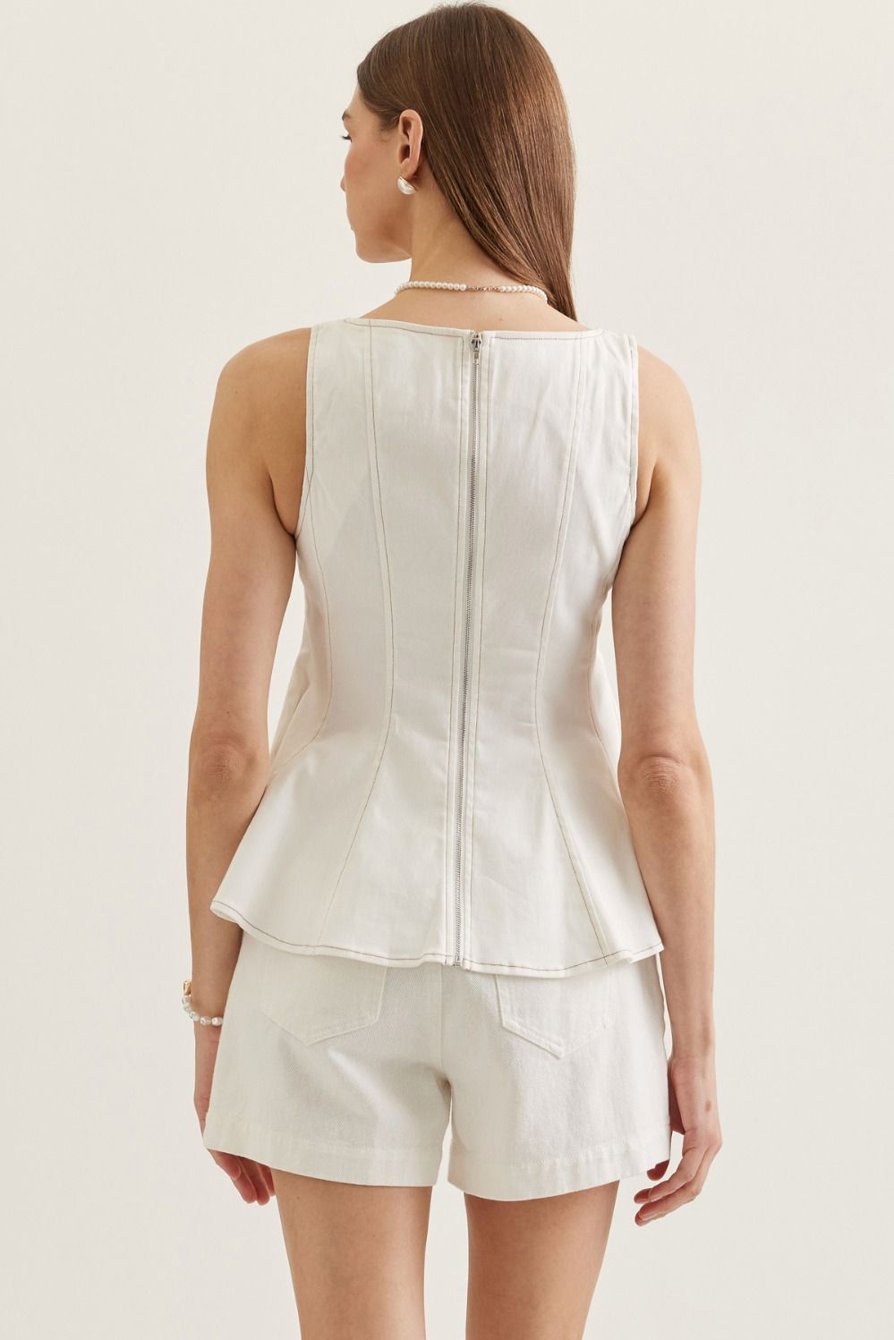 Briar Paneled Peplum Top