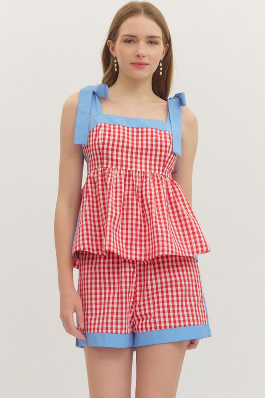 The Cassidy Gingham Top