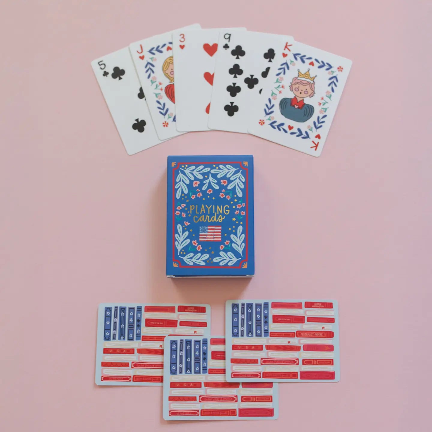 American Flag Book Playing Cards