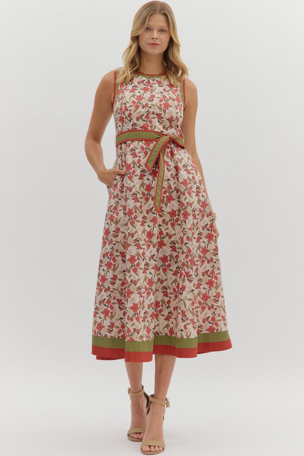 Molly Floral Midi Dress  Pieces & Peaches