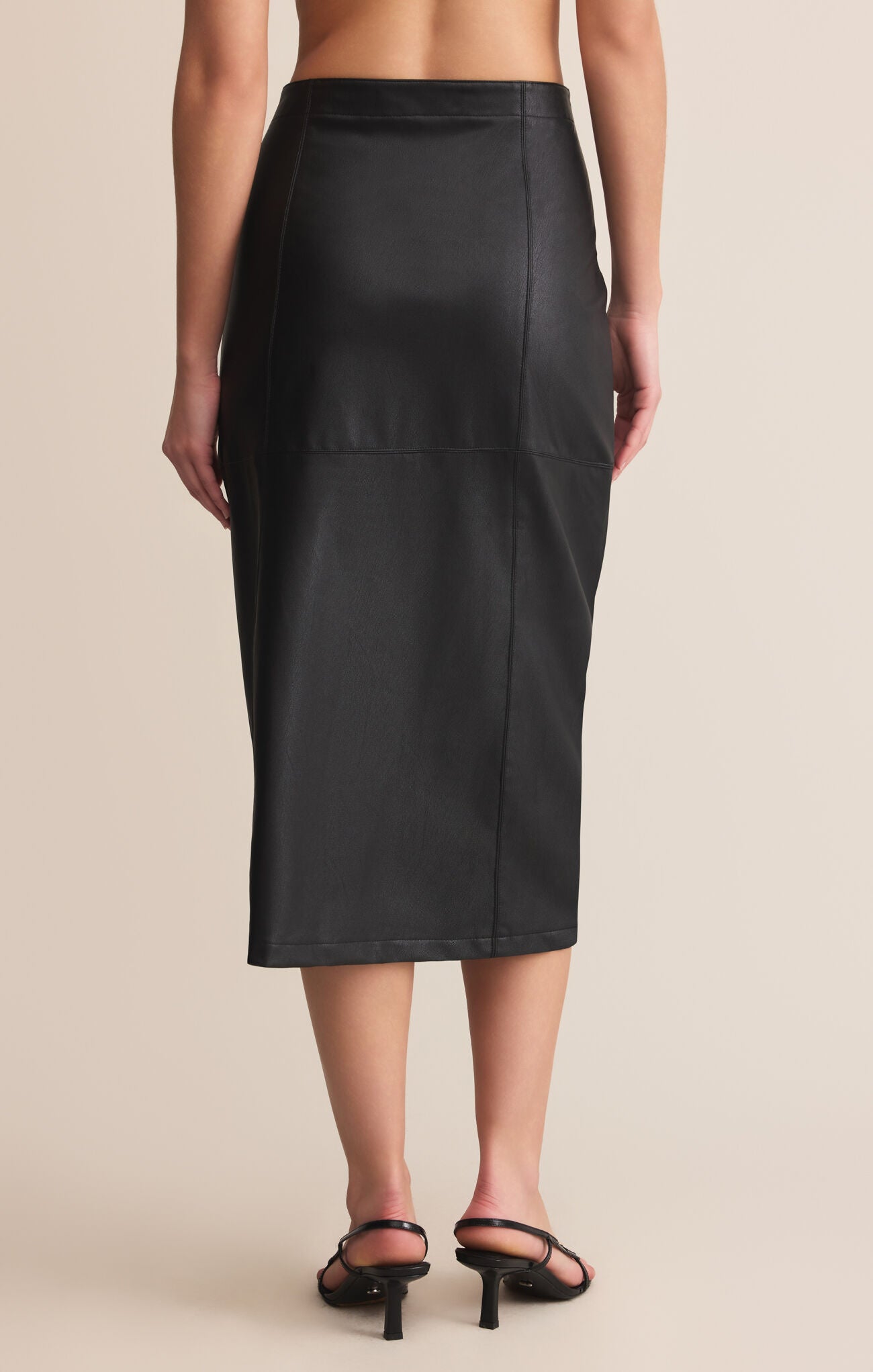 Z Supply Reine Faux Leather Midi Skirt