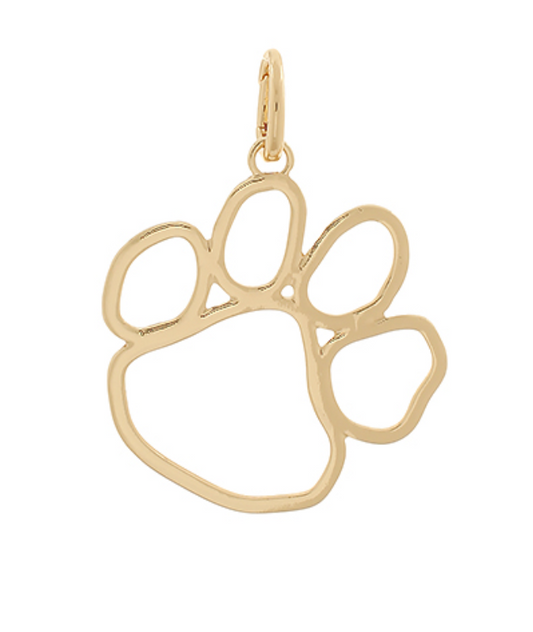 paw gold pendant charms