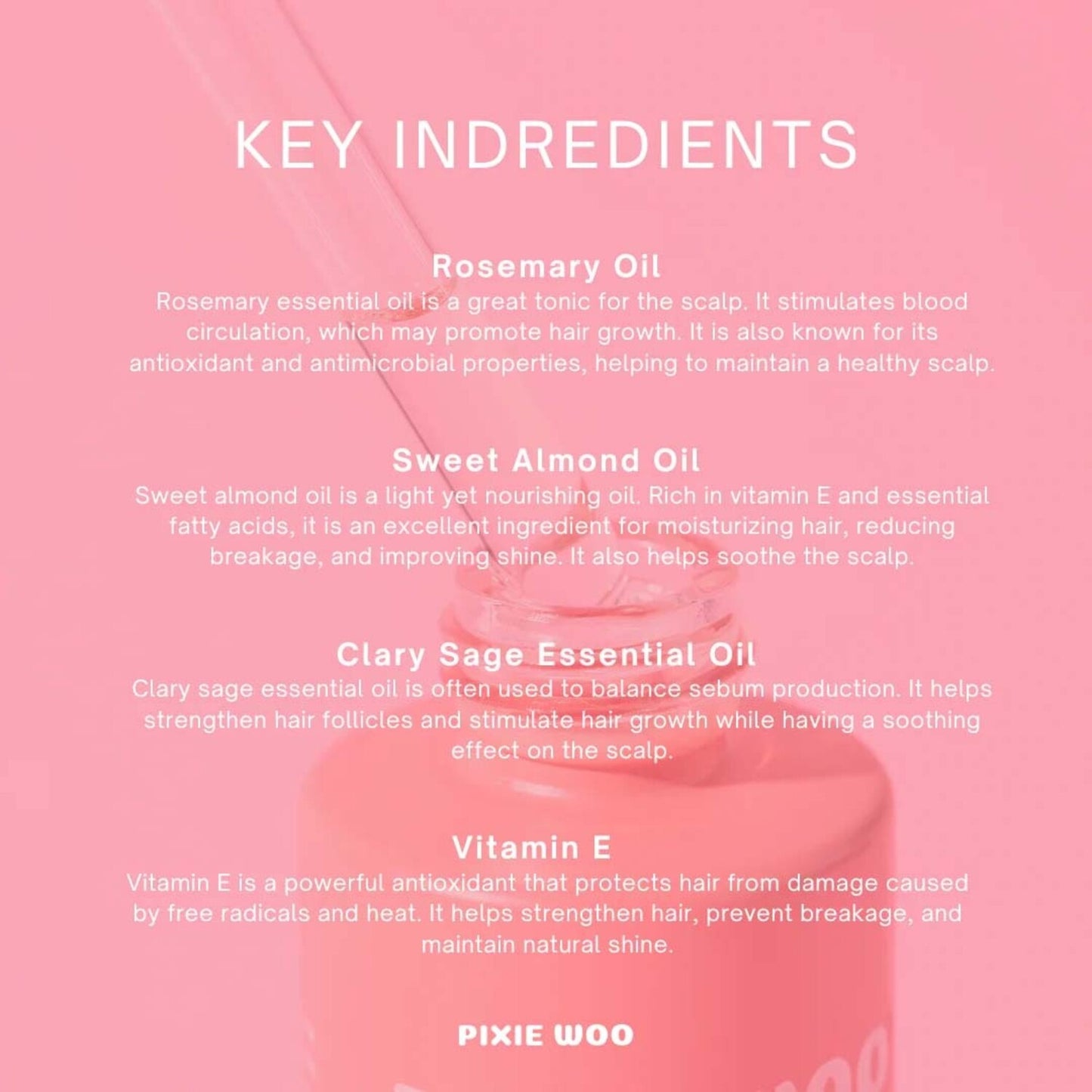 Pixie Woo Pre-Wash Fortifying Rosemary Oil for Scalp