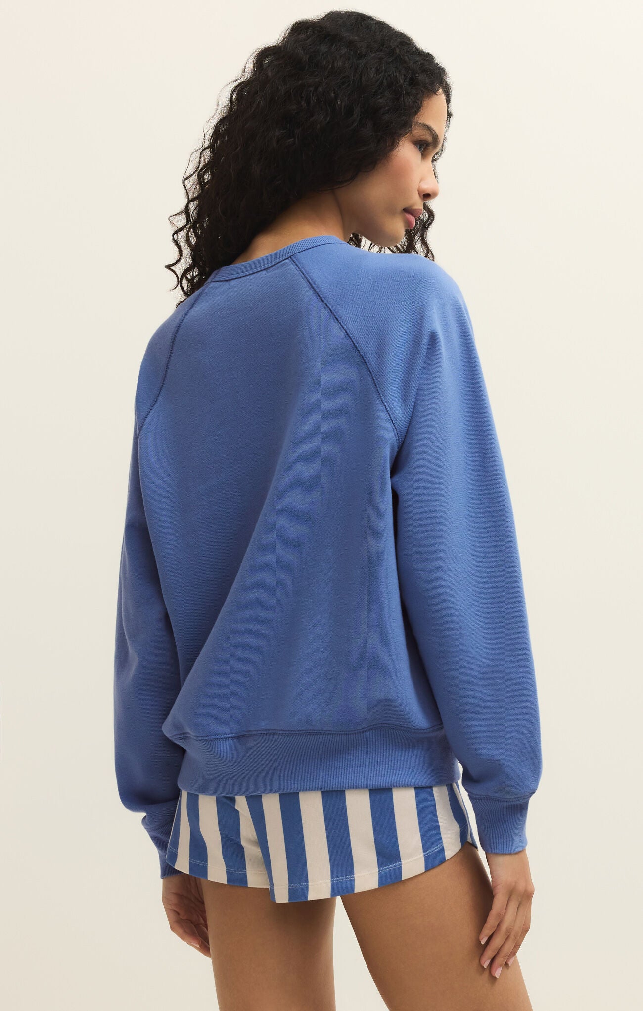Relaxed fit crew neck sweatshirt