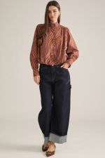Claudette Abstract Print Blouse