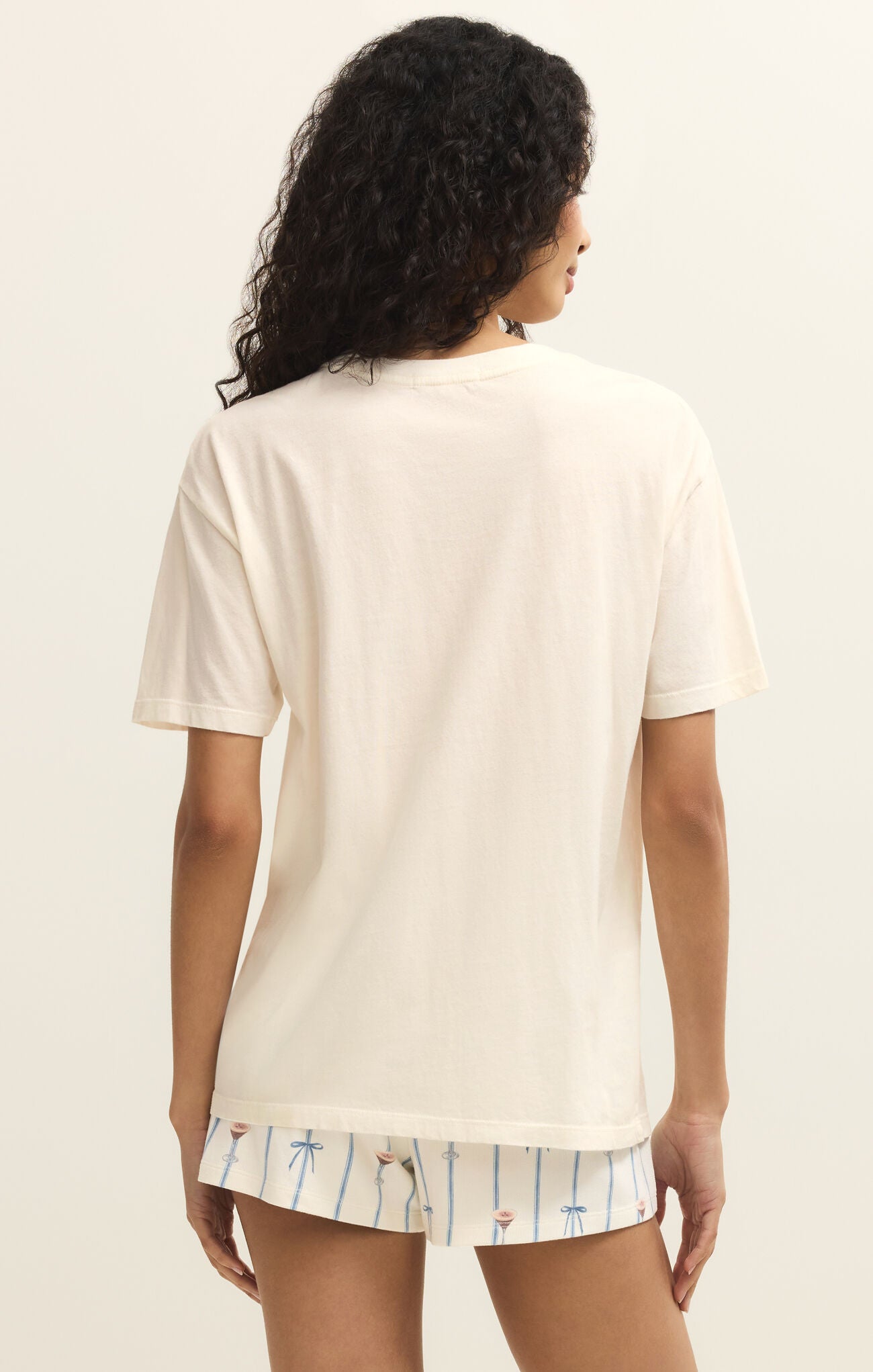 A laid-back tee with a playful twist—comfort meets personality in the Espresso Martini Boyfriend Tee.