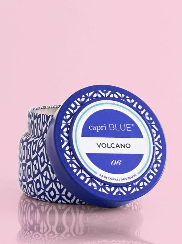 Volcano Printed Travel Tin, 8.5 oz