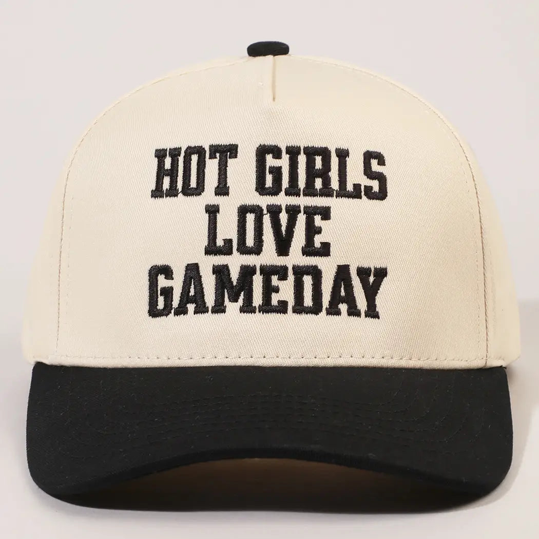 Hot Girls Love Gameday Embroidery Trucker Hat