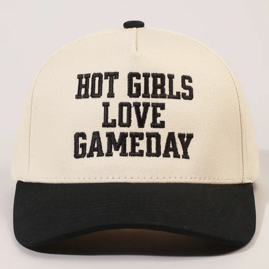 Hot Girls Love Gameday Embroidery Trucker Hat