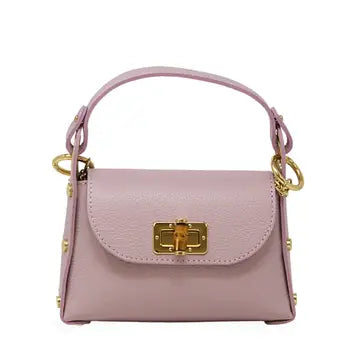 Sofia Bamboo Clasp Italian Leather Crossbody Bag