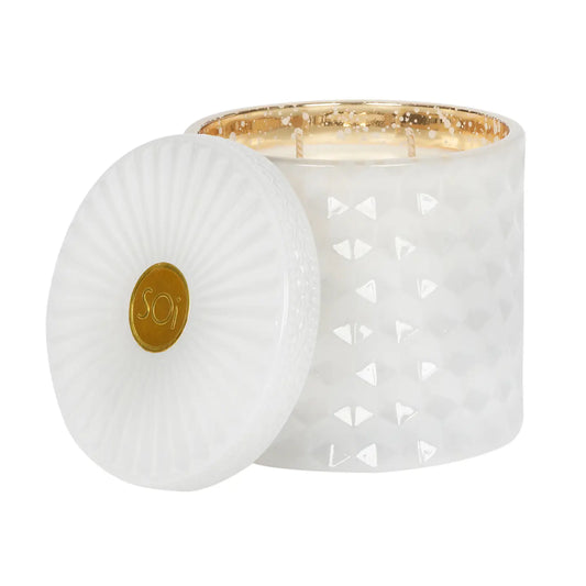 Rose Vanille (White) Shimmer Candle