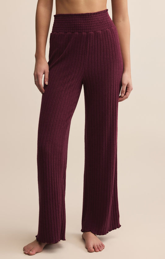 Z Supply Dawn Smocked Rib Pant