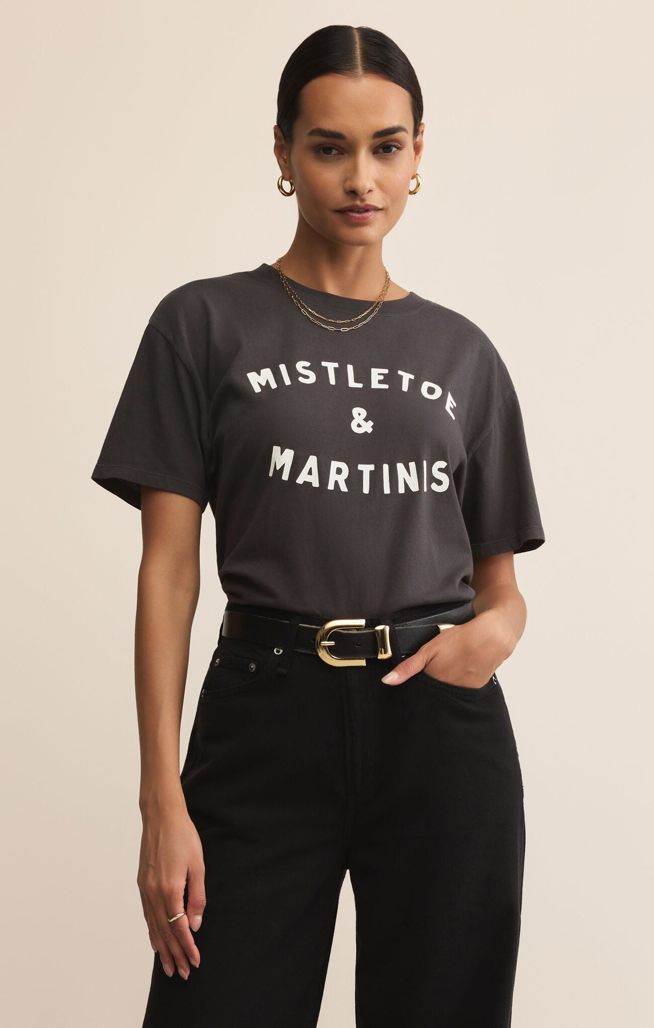 Z Supply Mistletoe Boyfriend Tee