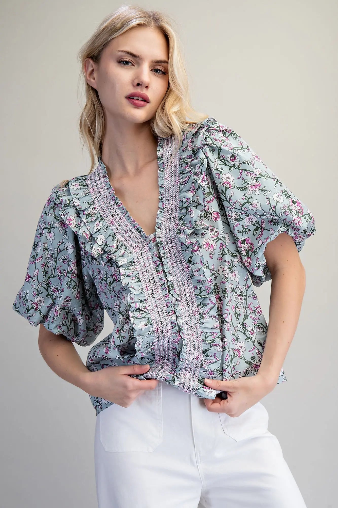 Evelyn Floral Top