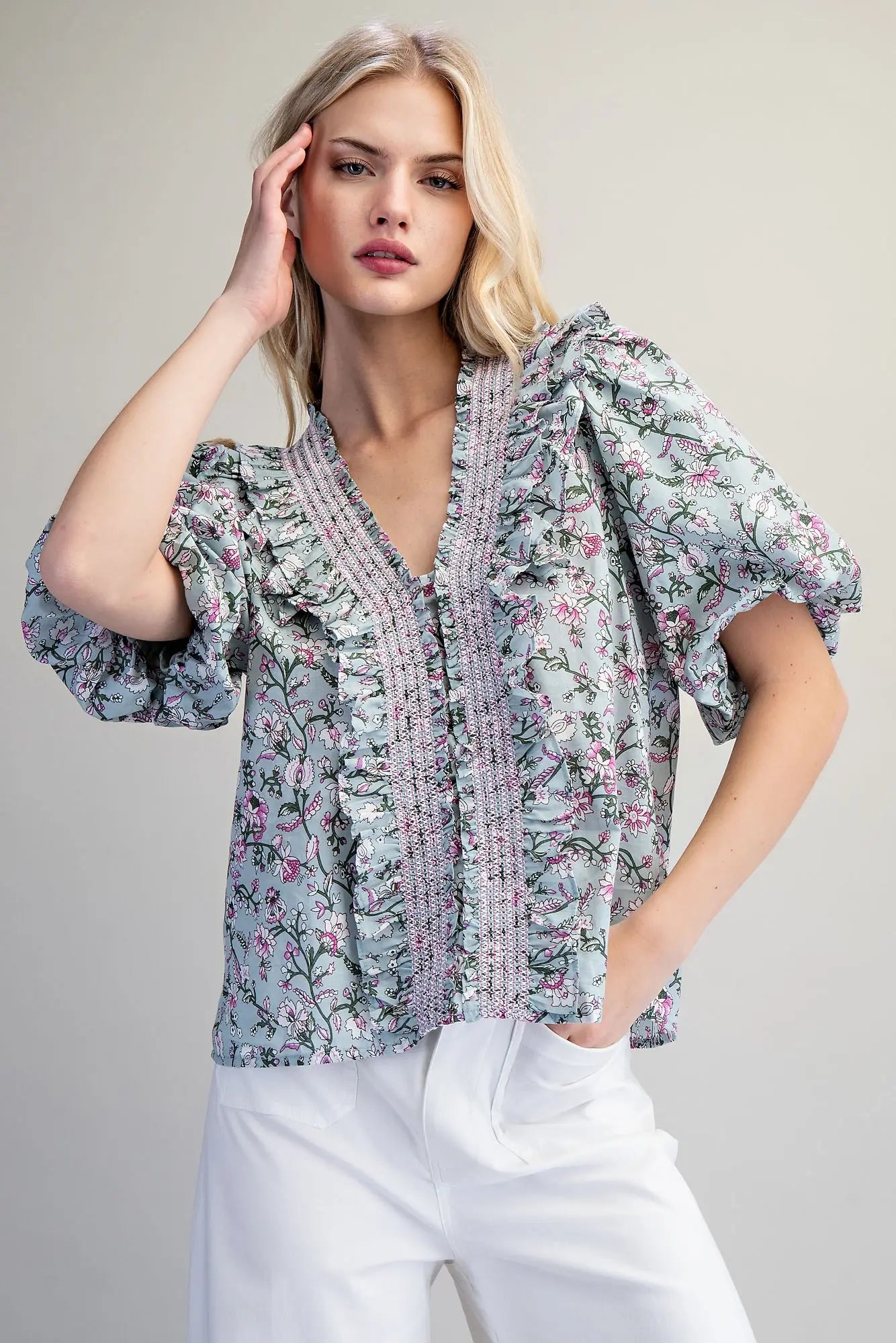 Evelyn Floral Top