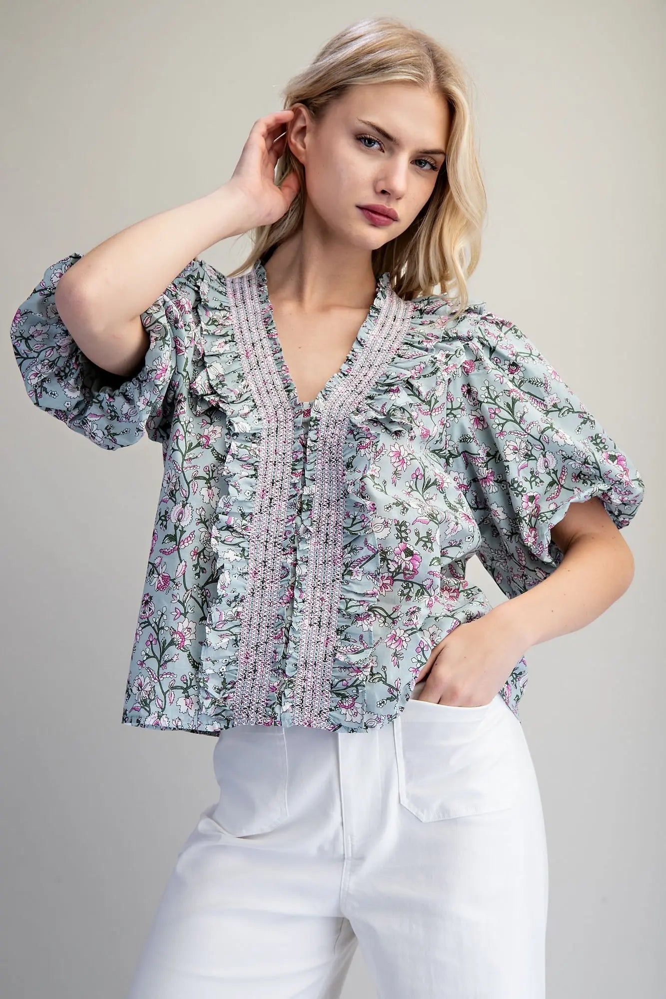 Evelyn Floral Top