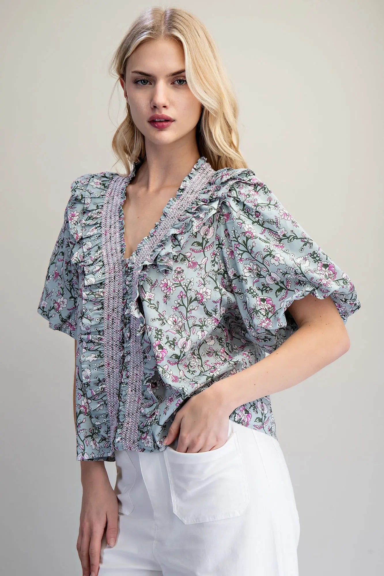 Evelyn Floral Top