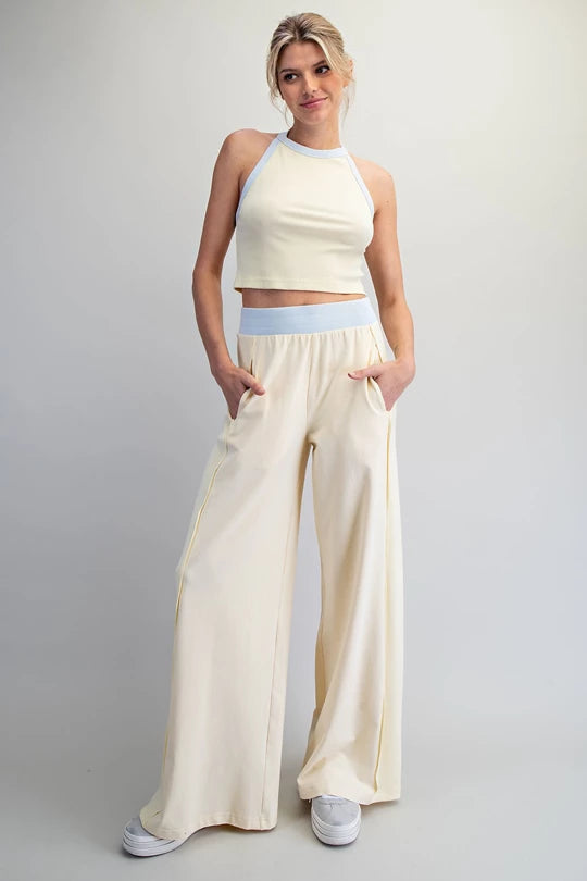Brooke Contrast High Waist Pants